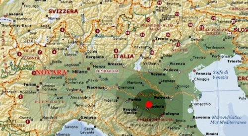 Quelques raisons responsables des séismes en Pianura Padana…